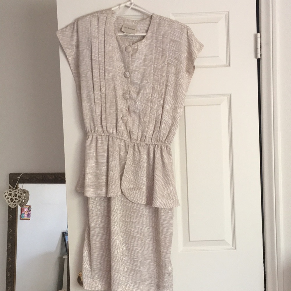 Vintage Von Bramlett Dress w Shoulder pads